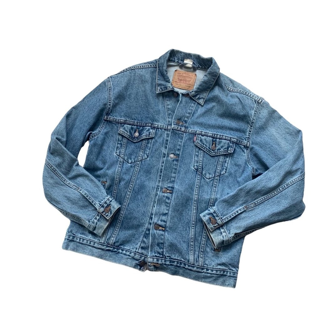 Vintage Levi Strauss & Co Men's Denim Trucker Jacket Size XL